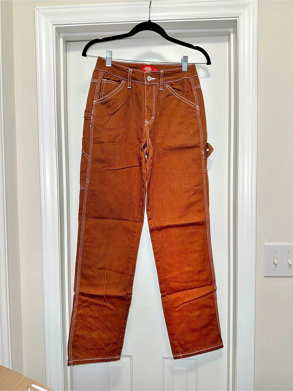 Dickies Women's Relaxed Fit Contrast Stitch Carpenter Pants
